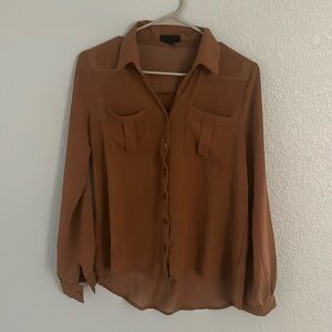 Mine sheet button top, rust color